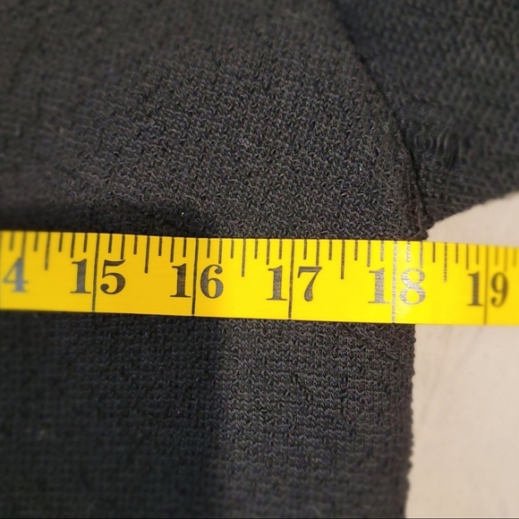 Vintage Butte Knit textured Wool jacket 3/3 sleeve button front velvet trim - Picture 7 of 9